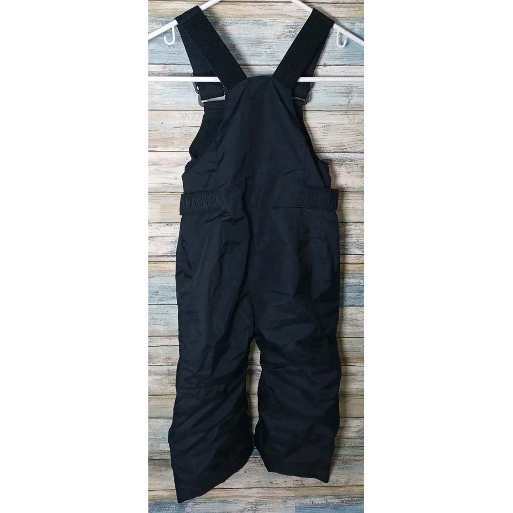 Columbia Kids Black Snow Bib Overalls Ski Grow System Kids 3T Winter Bibs Nylon